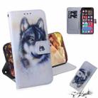 For iPhone 13 Pro Max Coloured Drawing Horizontal Flip Leather Case, with Holder & Card Slots & Wallet (White Wolf) - 1