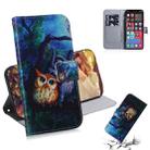 For iPhone 13 Pro Max Coloured Drawing Horizontal Flip Leather Case, with Holder & Card Slots & Wallet (Oil Painting Owl) - 1