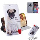 For iPhone 13 Pro Max Coloured Drawing Horizontal Flip Leather Case, with Holder & Card Slots & Wallet (Pug) - 1