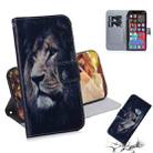 For iPhone 13 Pro Max Coloured Drawing Horizontal Flip Leather Case, with Holder & Card Slots & Wallet (Lion) - 1