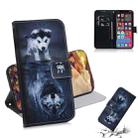 For iPhone 13 Pro Max Coloured Drawing Horizontal Flip Leather Case, with Holder & Card Slots & Wallet (Wolf and Dog) - 1