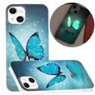 For iPhone 13 Luminous TPU Soft Protective Case(Butterfly) - 1