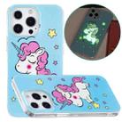 For iPhone 13 Pro Max Luminous TPU Soft Protective Case (Star Unicorn) - 1