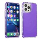 For iPhone 13 Dream Transparency TPU + PC Shockproof Back Case(Purple) - 1