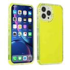 For iPhone 13 Pro Dream Transparency TPU + PC Shockproof Back Case (Fluorescent Green) - 1