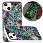 For iPhone 13 mini Luminous TPU Soft Protective Case (Mandala Flower) - 1