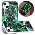 For iPhone 13 Luminous TPU Soft Protective Case(Ferocious Wolf) - 1