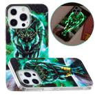 For iPhone 13 Pro Luminous TPU Soft Protective Case (Ferocious Wolf) - 1