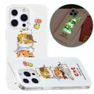 For iPhone 13 Pro Max Luminous TPU Soft Protective Case (Cats) - 1
