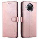 For Xiaomi Redmi Note 9 Pro 5G AZNS Skin Feel Calf Texture Horizontal Flip Leather Case with Card Slots & Holder & Wallet(Rose Gold) - 1