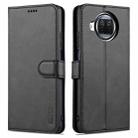 For Xiaomi Redmi Note 9 Pro 5G AZNS Skin Feel Calf Texture Horizontal Flip Leather Case with Card Slots & Holder & Wallet(Black) - 1