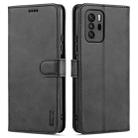 For Xiaomi Poco X3 GT AZNS Skin Feel Calf Texture Horizontal Flip Leather Case with Card Slots & Holder & Wallet(Black) - 1