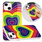 For iPhone 13 Electroplating TPU Protective Case(Love Heart) - 1