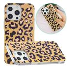 For iPhone 13 Pro Electroplating TPU Protective Case (Leopard Print) - 1