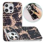 For iPhone 13 Pro Electroplating TPU Protective Case (Black Gold) - 1