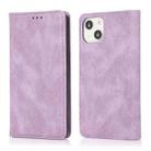 For iPhone 13 Pro Max Strong Magnetic Crazy Horse Texture Horizontal Flip Leather Case with Holder & Card Slots & Wallet (Purple) - 1