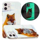 For iPhone 12 / 12 Pro Luminous TPU Pattern Soft Protective Case(White Fox) - 1