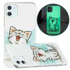 For iPhone 11 Luminous TPU Pattern Soft Protective Case (Happy Cat) - 1