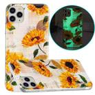 For iPhone 11 Pro Max Luminous TPU Pattern Soft Protective Case (Sunflower) - 1