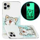 For iPhone 11 Pro Max Luminous TPU Pattern Soft Protective Case (Happy Cat) - 1