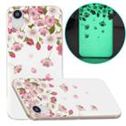 For iPhone XR Luminous TPU Pattern Soft Protective Case(Cherry Blossoms) - 1