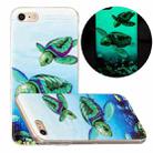 For iPhone SE 2022 / SE 2020 / 8 / 7 Luminous TPU Pattern Soft Protective Case(Sea Turtle) - 1