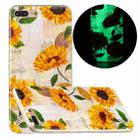 Luminous TPU Pattern Soft Protective Case For iPhone 8 Plus / 7 Plus(Sunflower) - 1