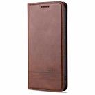 For iPhone 13 Pro Max AZNS Magnetic Calf Texture Horizontal Flip Leather Case with Card Slots & Holder & Wallet (Dark Brown) - 2