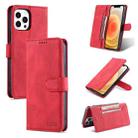 For iPhone 13 mini AZNS Dream Second Generation Skin Feel PU+TPU Horizontal Flip Leather Case with Holder & Card Slots & Wallet (Red) - 1