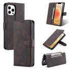 For iPhone 13 mini AZNS Dream Second Generation Skin Feel PU+TPU Horizontal Flip Leather Case with Holder & Card Slots & Wallet (Coffee) - 1