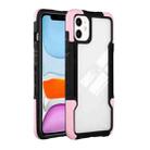 For iPhone 13 TPU + PC + Acrylic 3 in 1 Shockproof Protective Case(Pink) - 1