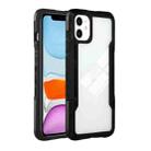 For iPhone 13 TPU + PC + Acrylic 3 in 1 Shockproof Protective Case(Black) - 1