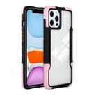 For iPhone 13 Pro TPU + PC + Acrylic 3 in 1 Shockproof Protective Case (Pink) - 1