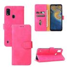 For ZTE Blade A51 Solid Color Skin Feel Magnetic Buckle Horizontal Flip Calf Texture PU Leather Case with Holder & Card Slots & Wallet(Rose Gold) - 1