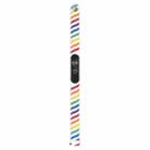 For Xiaomi Mi Band 6 / 5 Silicone Watch Band(White Rainbow) - 1