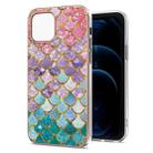 For iPhone 13 mini Electroplating Pattern IMD TPU Shockproof Case (Colorful Scales) - 1