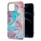 For iPhone 13 mini Electroplating Pattern IMD TPU Shockproof Case (Milky Way Blue Marble) - 1