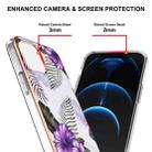 For iPhone 13 Pro Electroplating Pattern IMD TPU Shockproof Case (Purple Flower) - 5