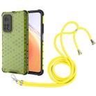 For Xiaomi Mi 10T / 10T Pro Shockproof Honeycomb PC + TPU Case with Neck Lanyard(Green) - 1