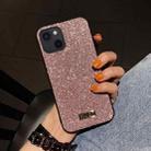 For iPhone 13 mini SULADA Shockproof TPU + Handmade Leather Case (Purple) - 1