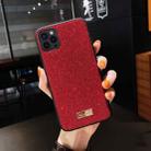 For iPhone 13 Pro SULADA Shockproof TPU + Handmade Leather Case (Red) - 1