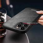 For iPhone 13 Pro Max SULADA Shockproof TPU + Handmade Leather Protective Case (Orange) - 4