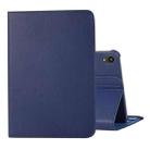 For iPad mini 6 360 Degree Rotation Litchi Texture Flip Leather Tablet Case with Holder(Blue) - 1
