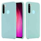 For Xiaomi Redmi Note 8 2021 Pure Color Liquid Silicone Shockproof Full Coverage Case(Blue) - 1