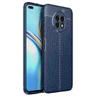 Litchi Texture TPU Shockproof Case For Honor X20(Blue) - 1