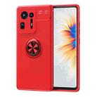 For Xiaomi Mix 4 Metal Ring Holder 360 Degree Rotating TPU Case(Red) - 1