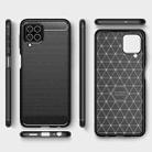 Brushed Texture Carbon Fiber TPU Case For Samsung Galaxy M32 International Version(Black) - 2