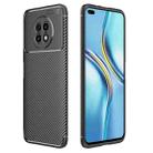 Carbon Fiber Texture Shockproof TPU Case For Honor X20(Black) - 1