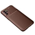 Carbon Fiber Texture Shockproof TPU Case For OPPO Reno6 Z(Brown) - 2