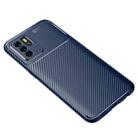 Carbon Fiber Texture Shockproof TPU Case For OPPO Reno6 Z(Blue) - 2